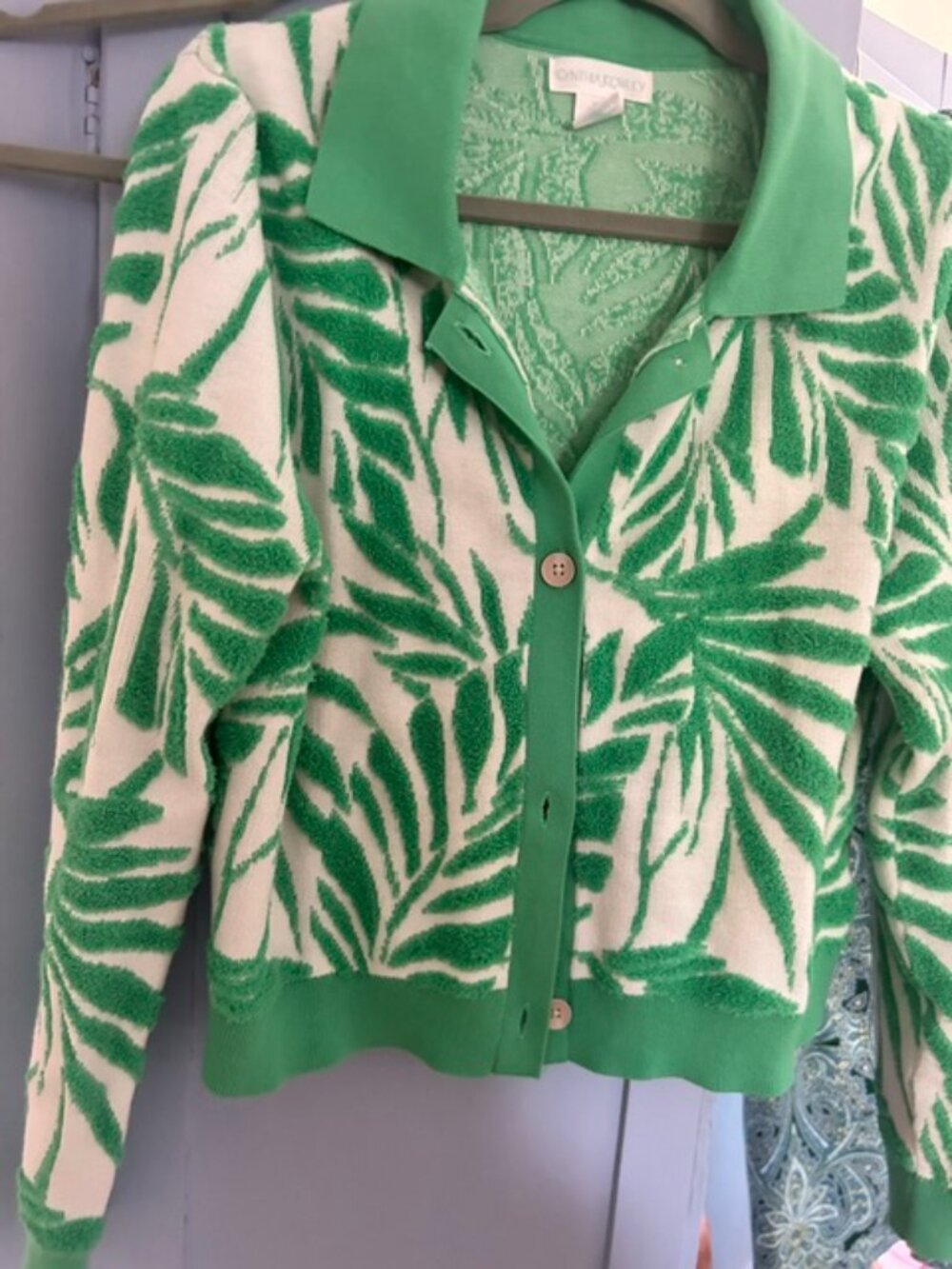 Cynthia Rowley Terry Cloth Cardigan